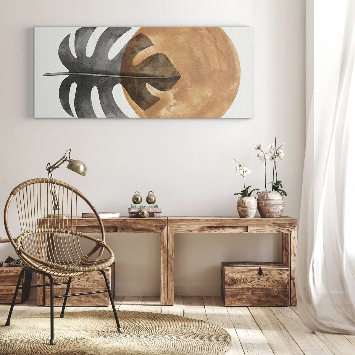 Tablou pe pânză - Doar soarele - 100x40 cm