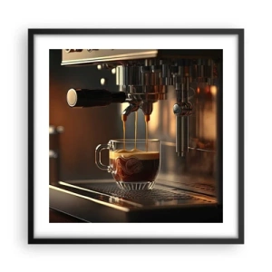 Poster în ramă neagră - Băutură senzuală - 50x50 cm