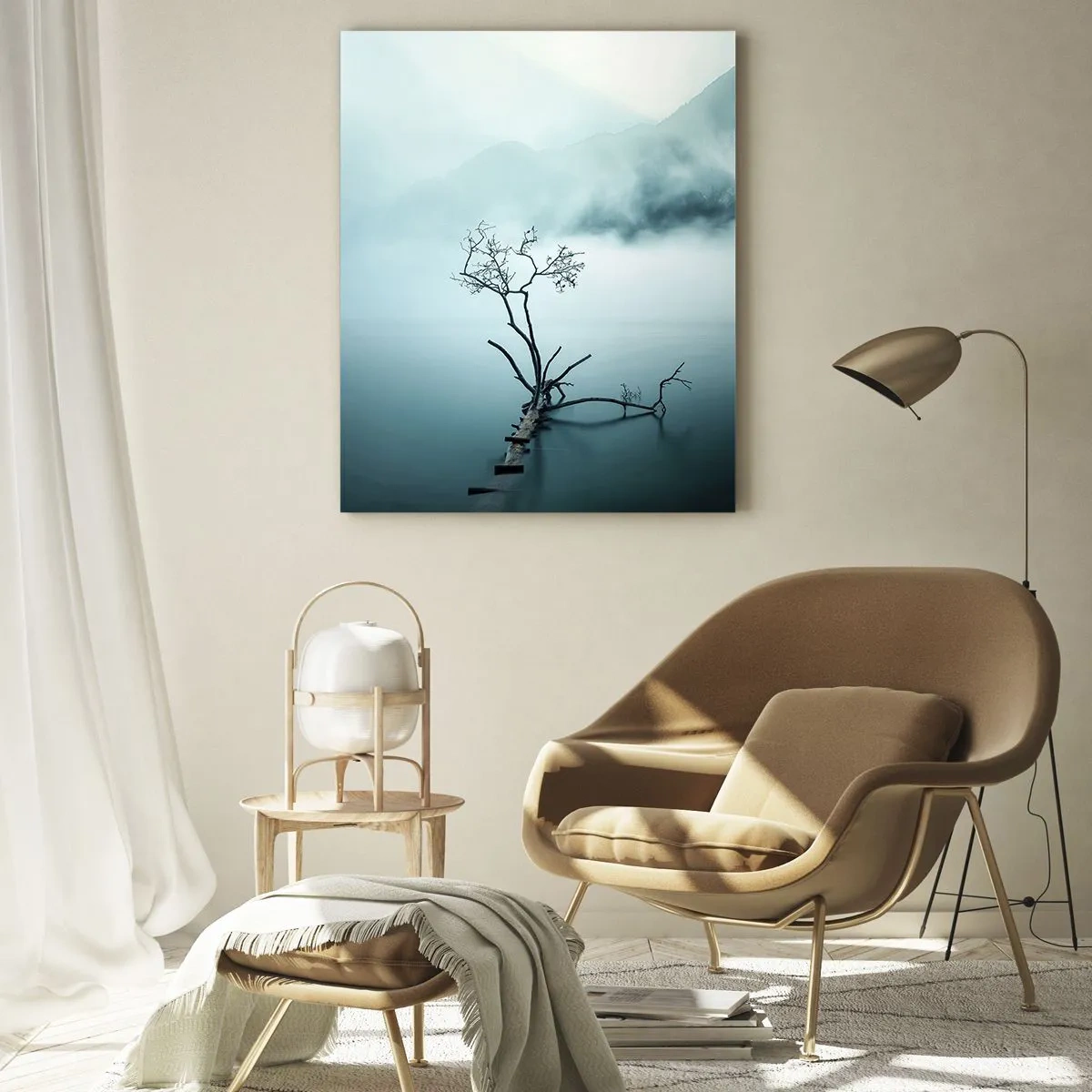 Tablou pe sticlă - Din apă și ceață - 50x70 cm