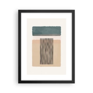 Poster în ramă neagră - Totul este în regulă - 30x40 cm