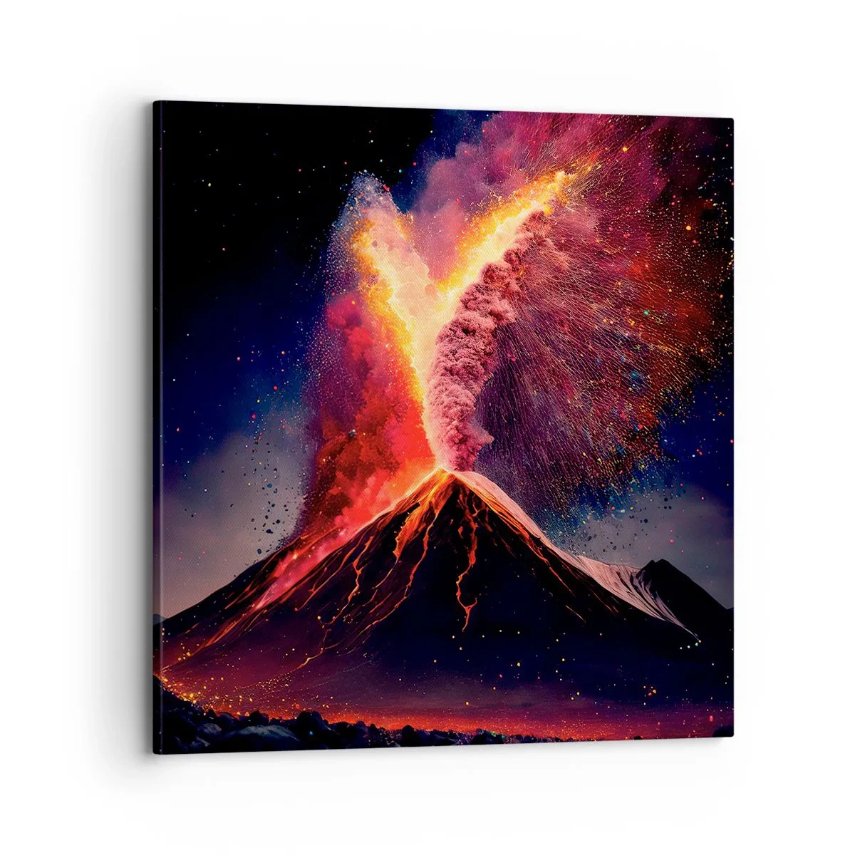 Tablou pe pânză - Frumusețe și groază - 70x70 cm