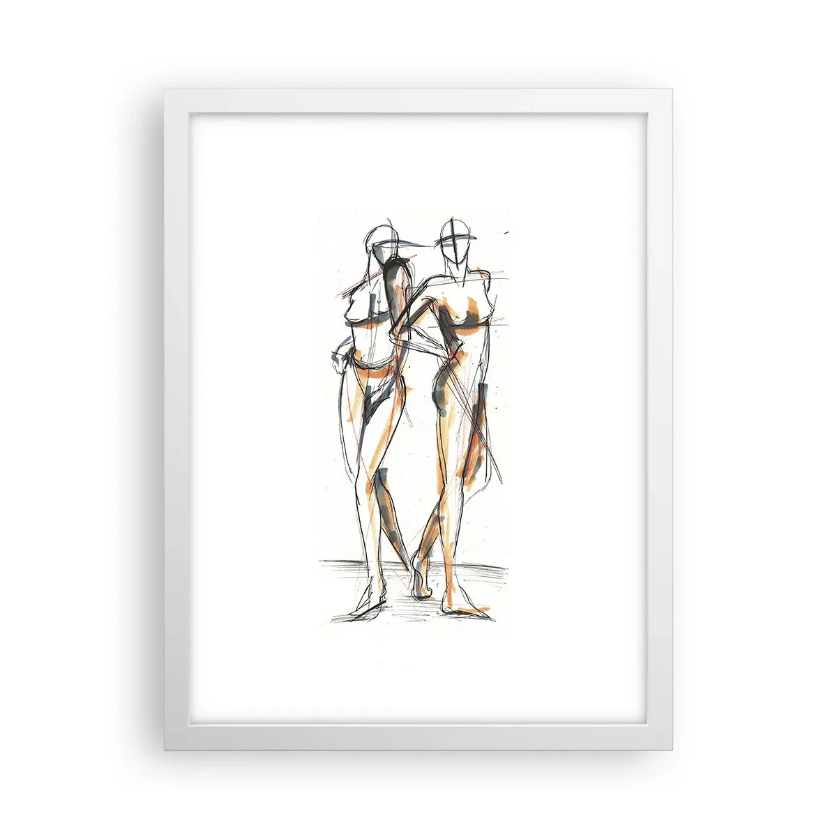 Poster în ramă albă - Un studiu de farmec - 30x40 cm