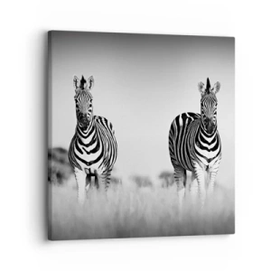 Tablou pe pânză - Și totuși lumea e albă și neagră - 30x30 cm