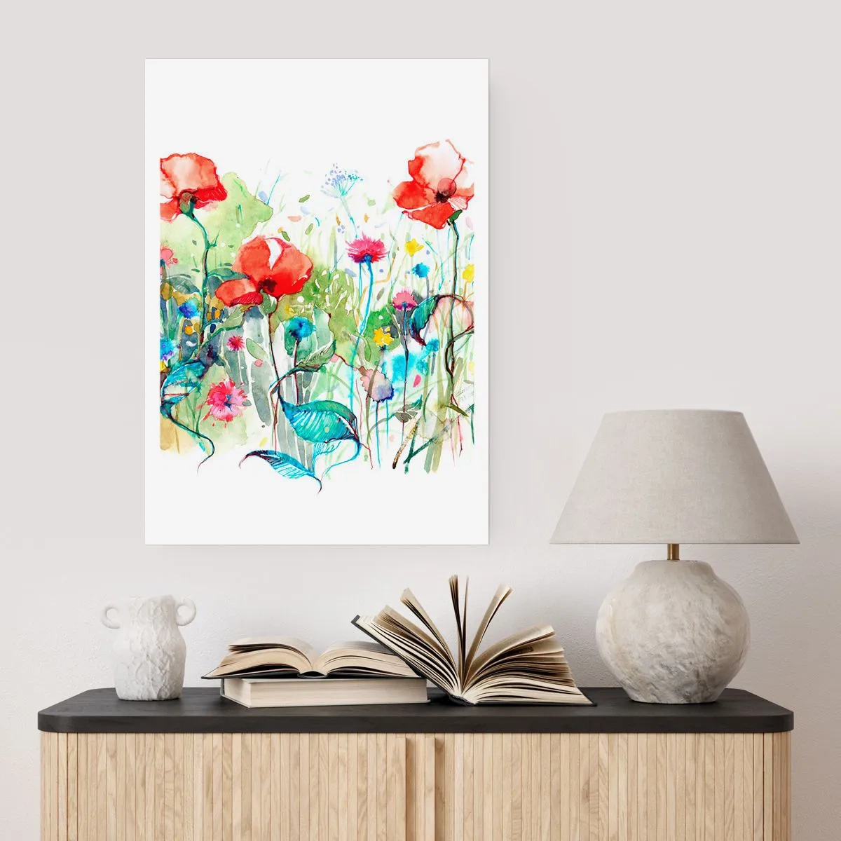 Poster - O pajiște înflorită în luna mai - 70x100 cm
