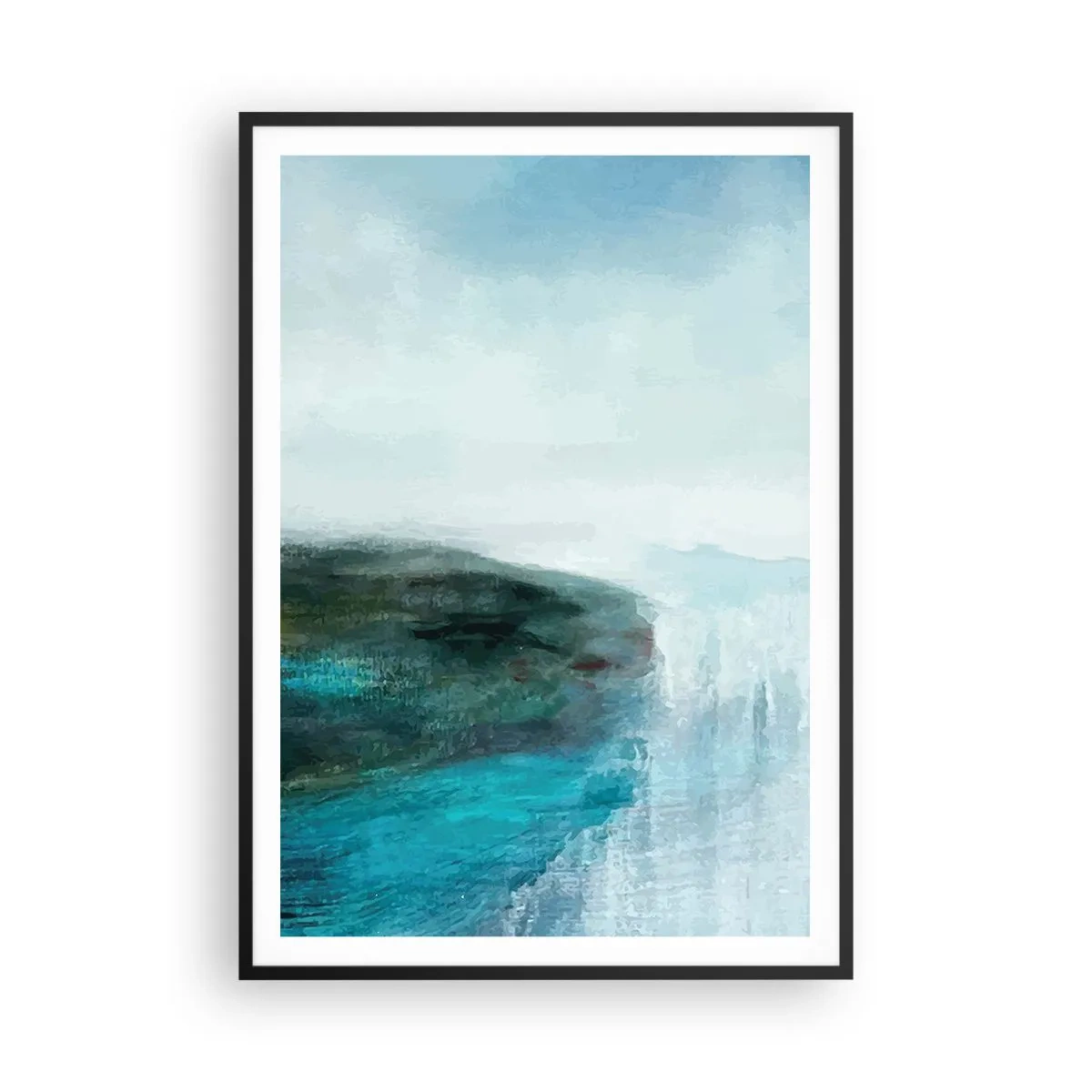 Poster în ramă neagră - Abstracție maritimă - 70x100 cm