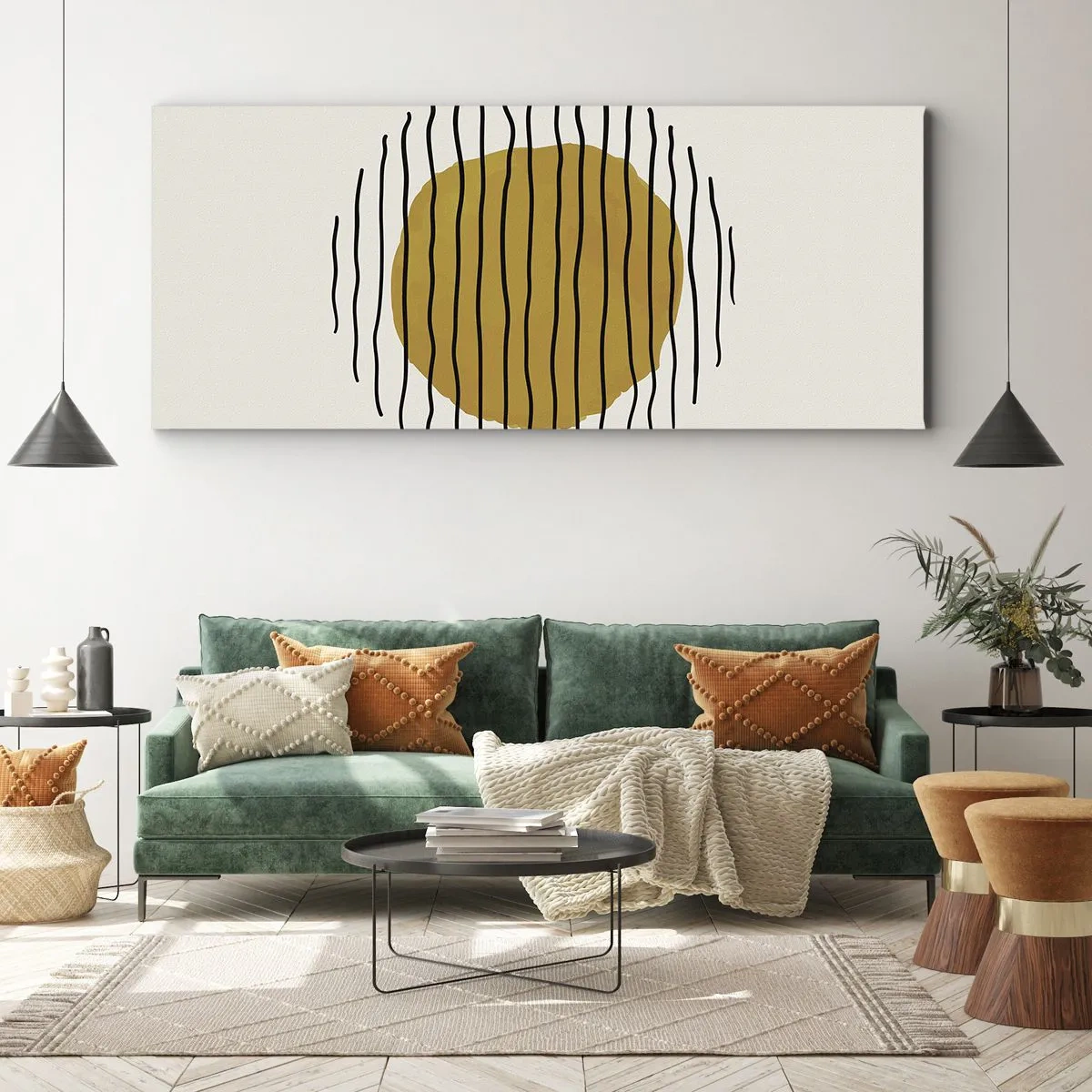 Tablou pe pânză - Abstracție tremurândă de căldură - 100x40 cm