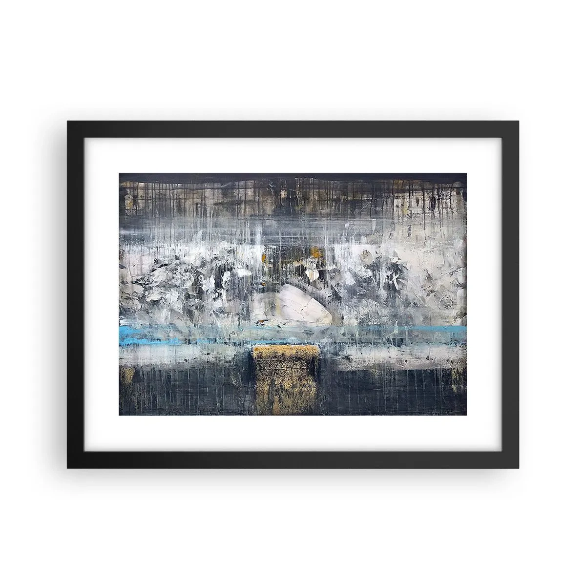 Poster în ramă neagră - Ca pe gheață, ca pe asfalt - 40x30 cm