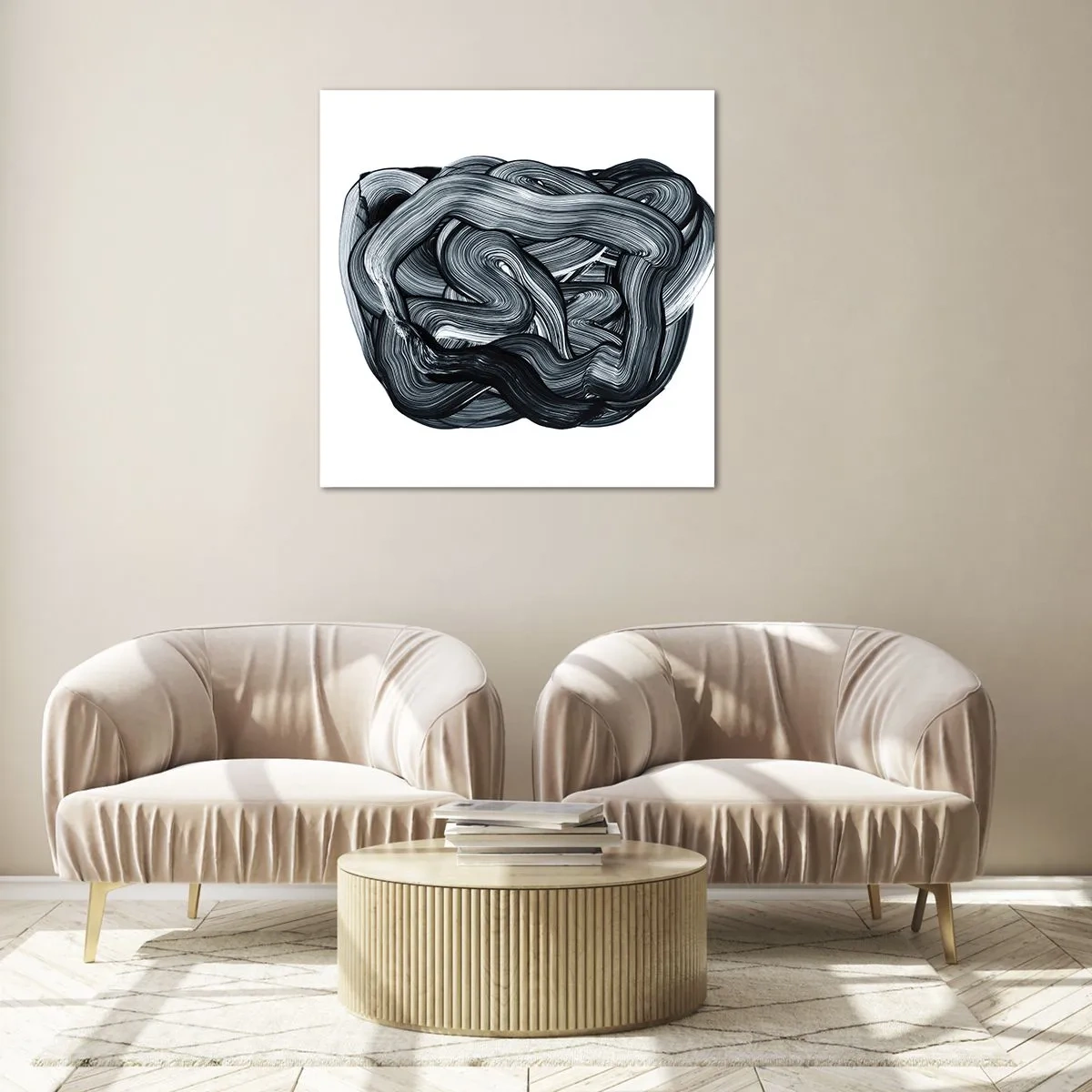 Tablou pe sticlă - Nu este atât de simplu - 30x30 cm