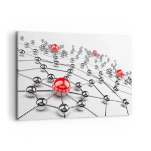 Tablou pe pânză - Plasă de argint - 100x70 cm