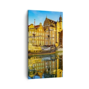 Tablou pe pânză - Trecutul în oglindă - 45x80 cm