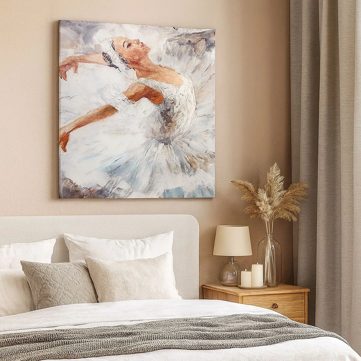 Tablou pe pânză - Moale și ușoară ca tulul - 30x30 cm