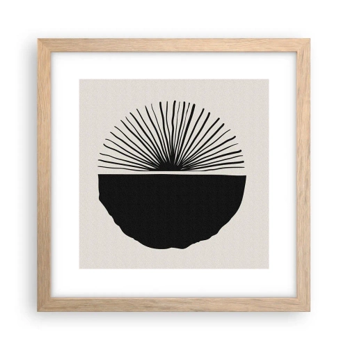 Poster în ramă de stejar deschis - Gama de posibilități - 30x30 cm