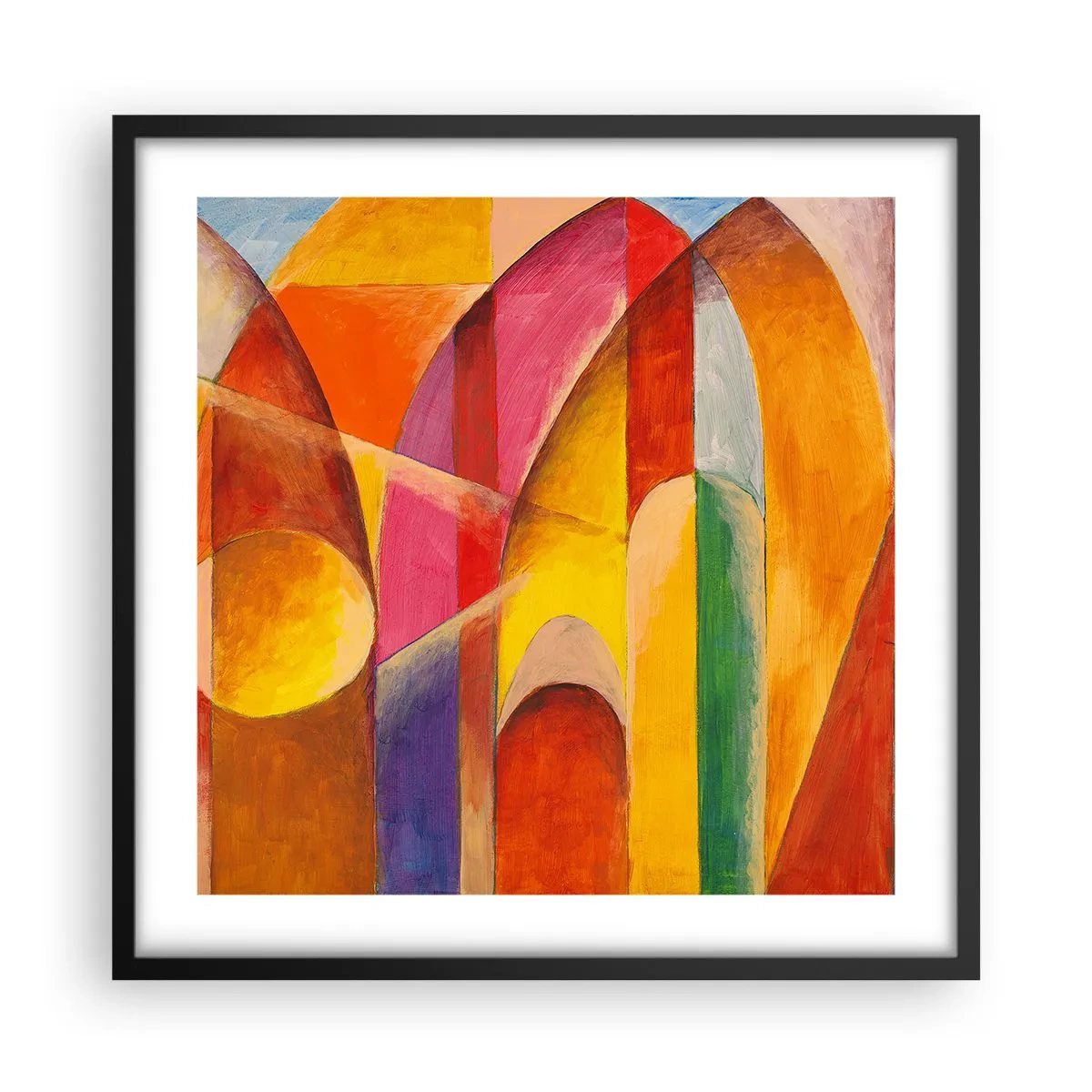 Poster în ramă neagră - Catedrala Soarelui - 50x50 cm