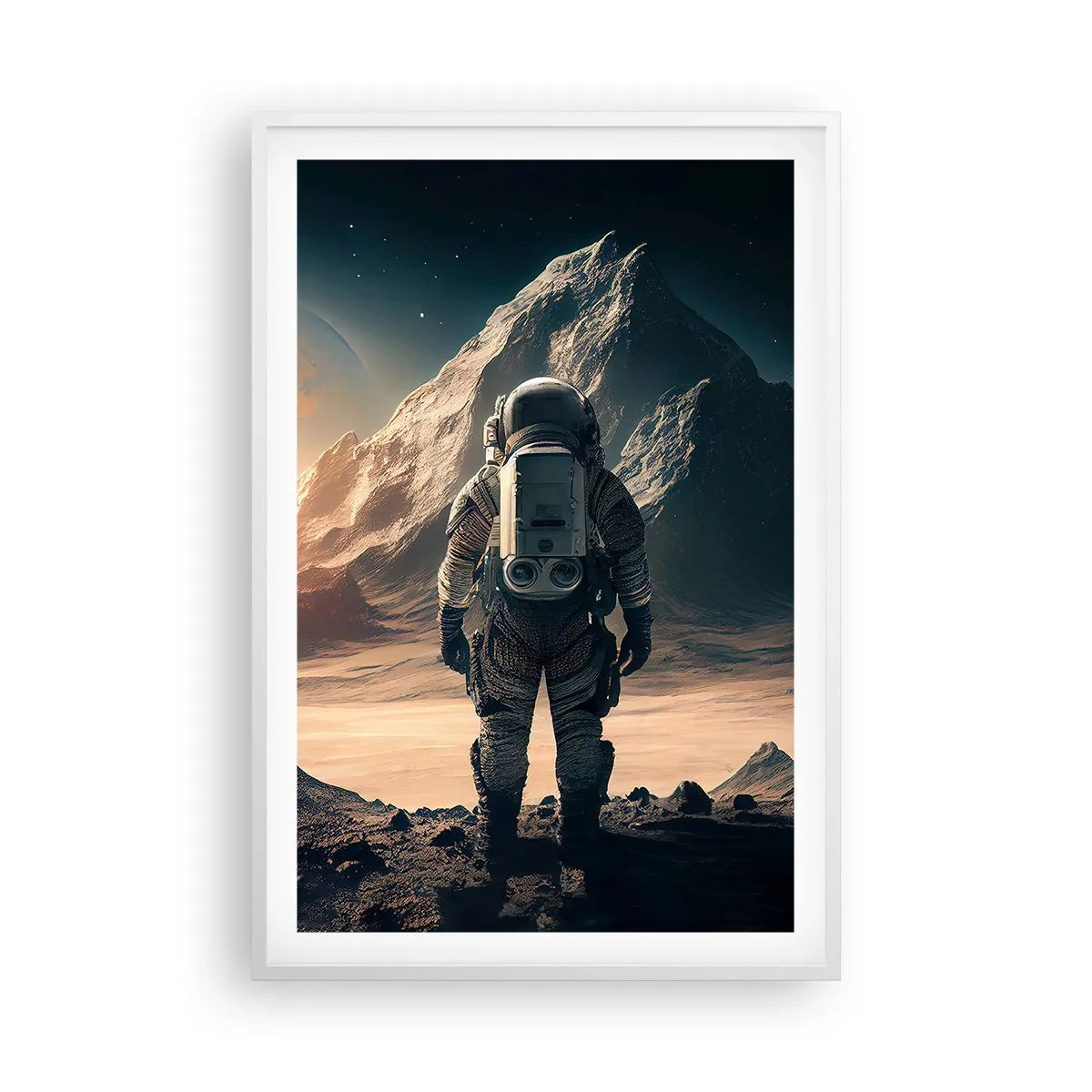 Poster în ramă albă - O nouă provocare - 61x91 cm