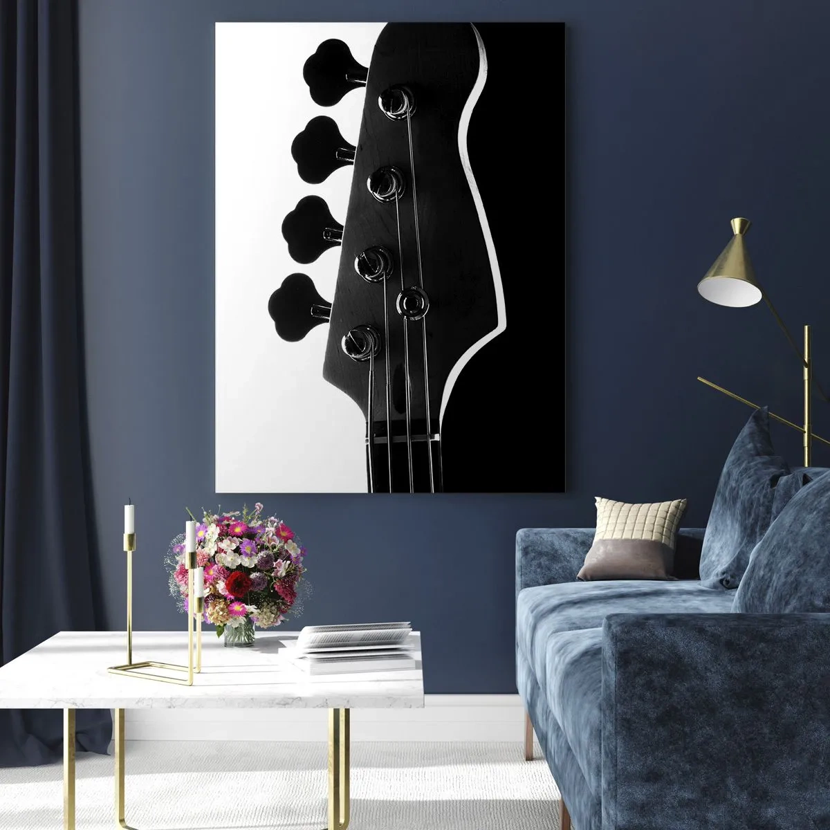 Tablou pe sticlă - Tăcere de rock  - 50x70 cm