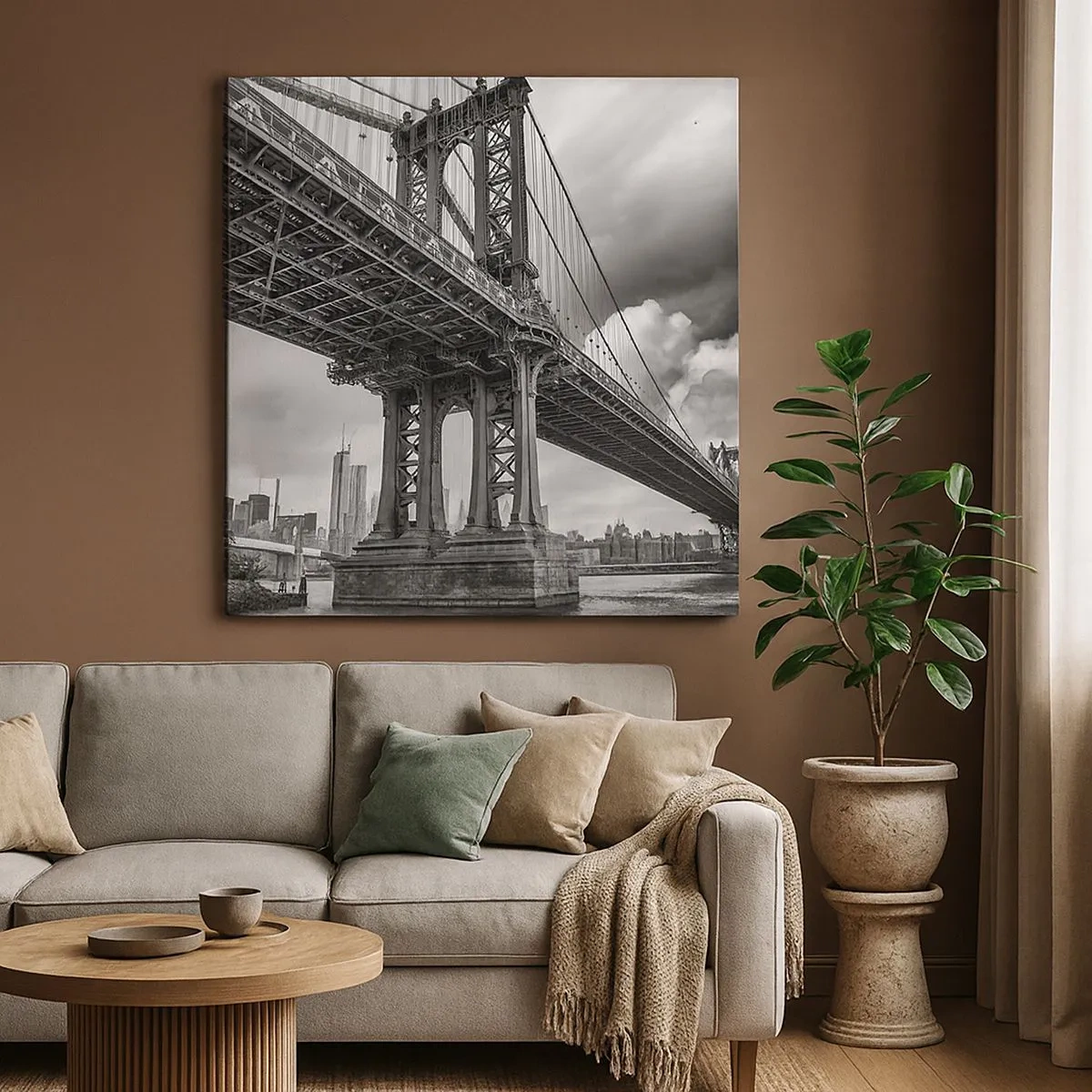 Tablou pe pânză - Spre inima orașului - 30x30 cm