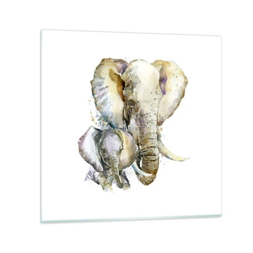 Tablou pe sticlă - Ca la mama - 70x70 cm