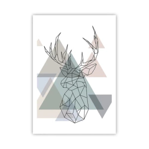 Poster - Într-o pădure geometrică - 70x100 cm