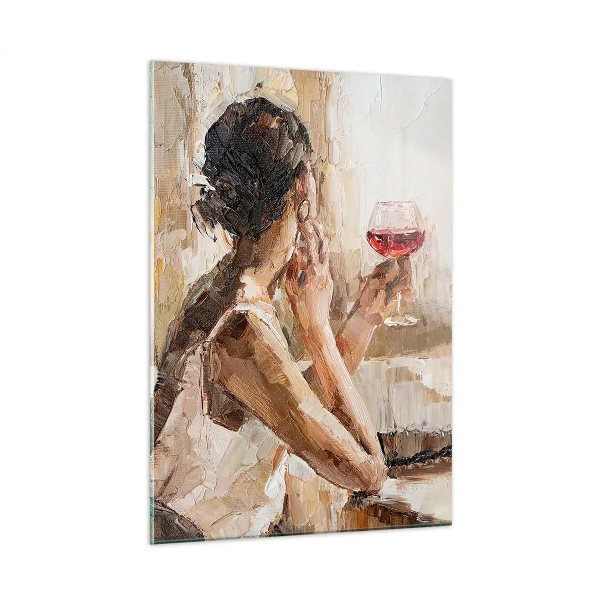 Tablou pe sticlă - Gustul unui moment bun - 50x70 cm