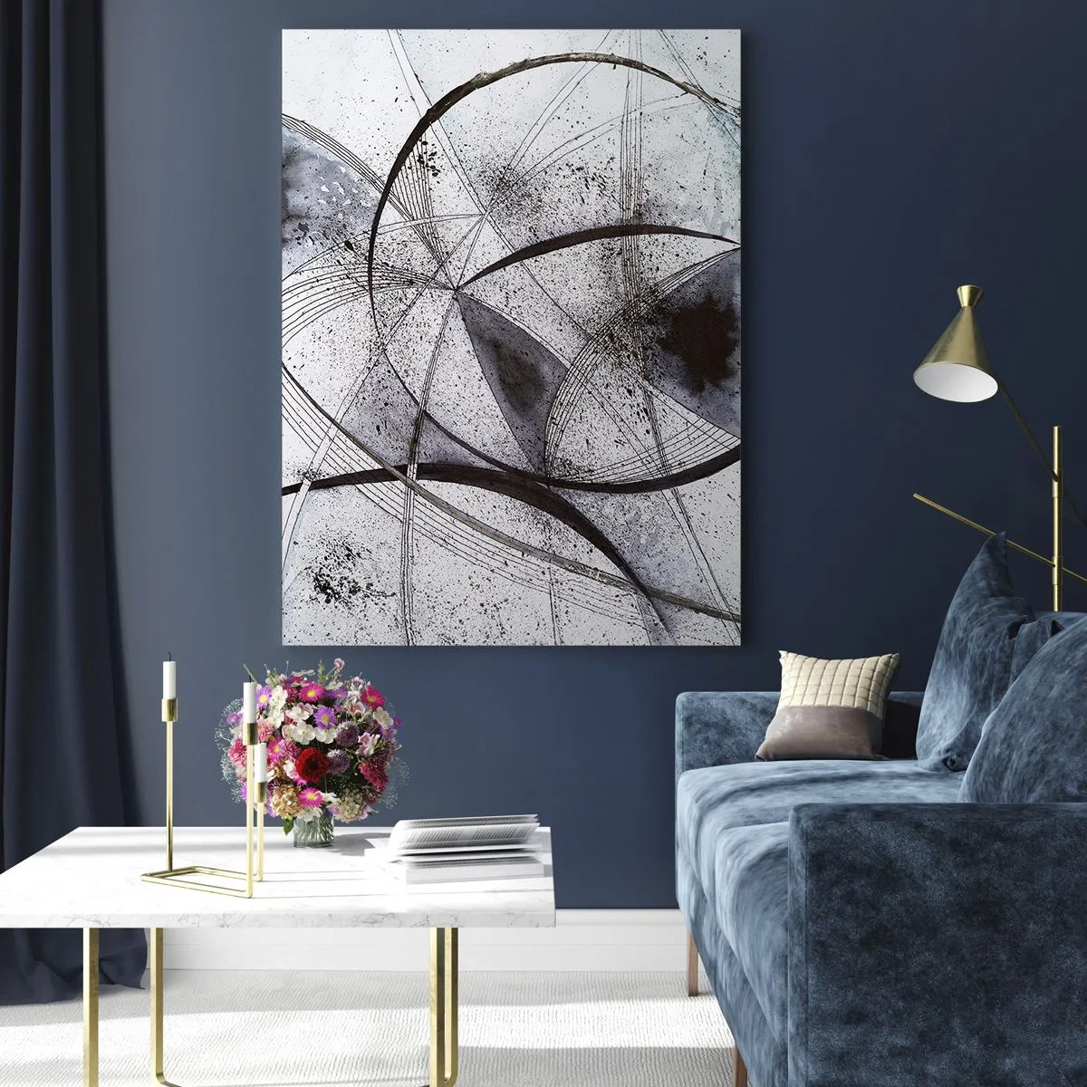 Tablou pe sticlă - O fantezie futuristă - 50x70 cm