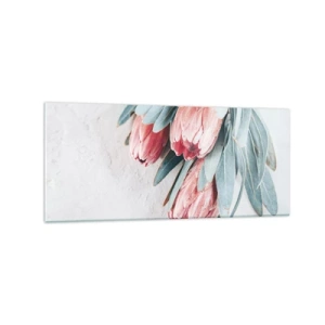 Tablou pe sticlă - Rușinate de propria lor frumusețe - 120x50 cm
