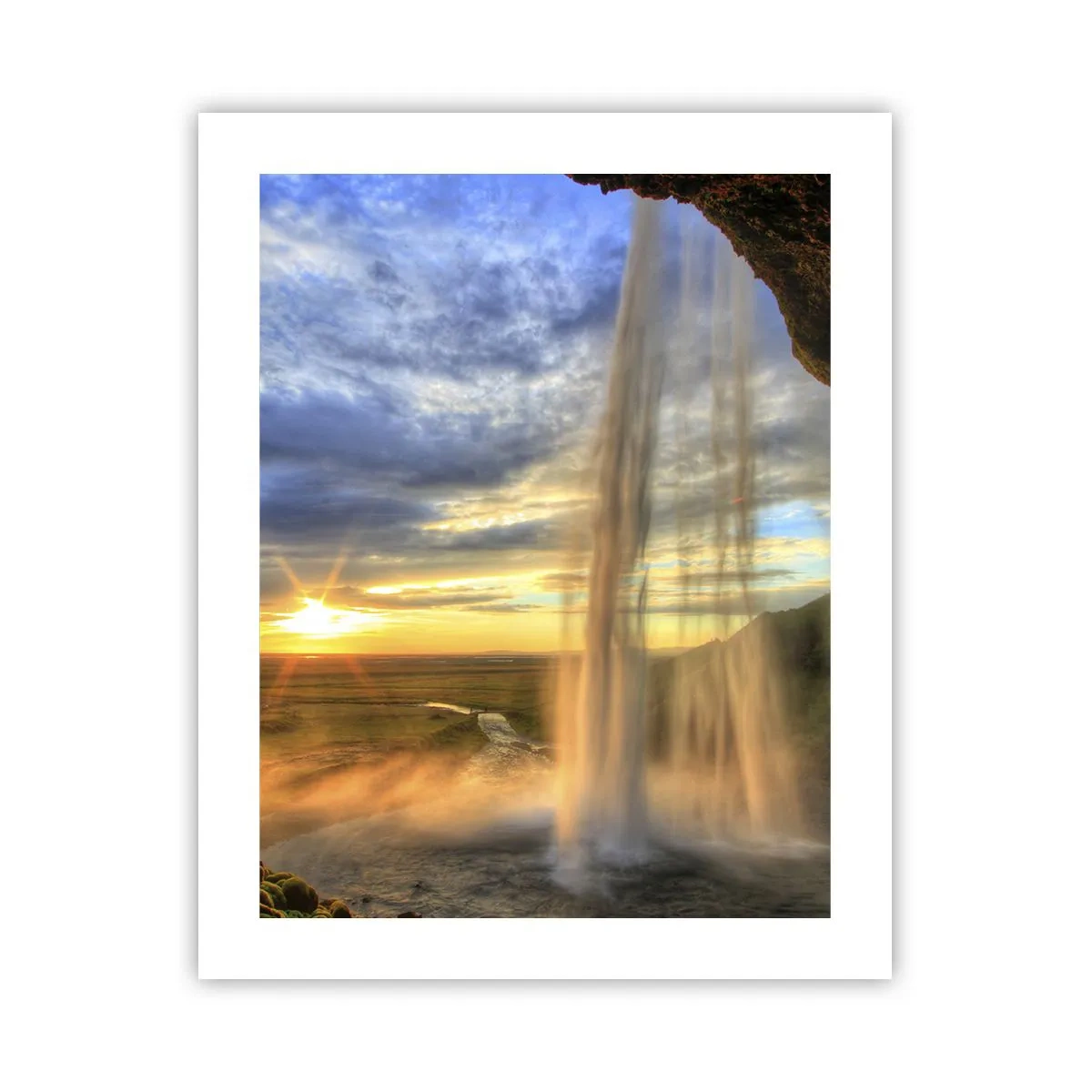 Poster - Lumea din spatele vălului de picături - 40x50 cm