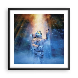 Poster în ramă neagră - În cele din urmă am ajuns - 50x50 cm