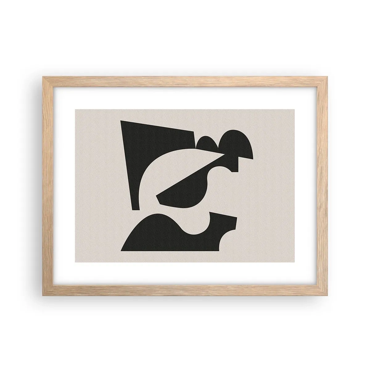 Poster în ramă de stejar deschis - Pentru autoasamblare - 40x30 cm