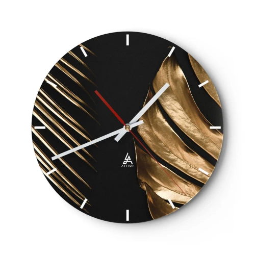 Ceas de perete - Ceas pe sticlă - O femeie îmbrăcată în podoabe orientale ținând un instrument tradițional - 30x30cm - Diferite și la fel de scumpe - Decorațiune modernă pentru perete pentru living, bucătărie și dormitor ARTTOR