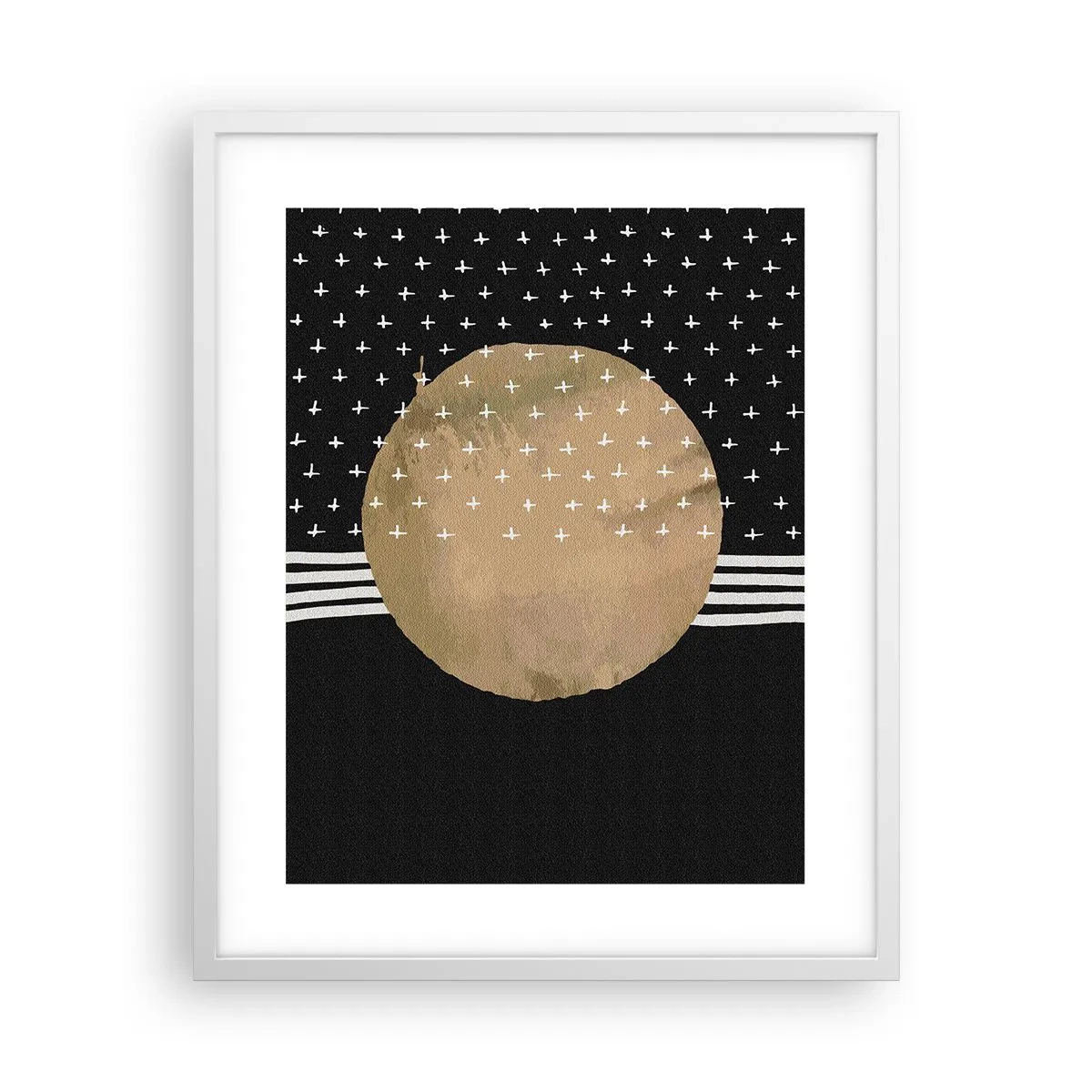 Poster în ramă albă - Compoziție: steagul galactic - 40x50 cm