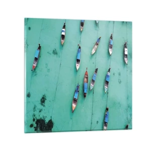 Tablou pe sticlă - În așteptare - 30x30 cm