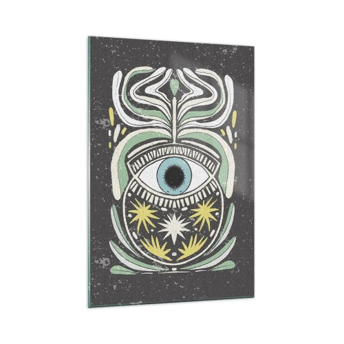 Tablou pe sticlă - Ritualuri tribale - 70x100 cm