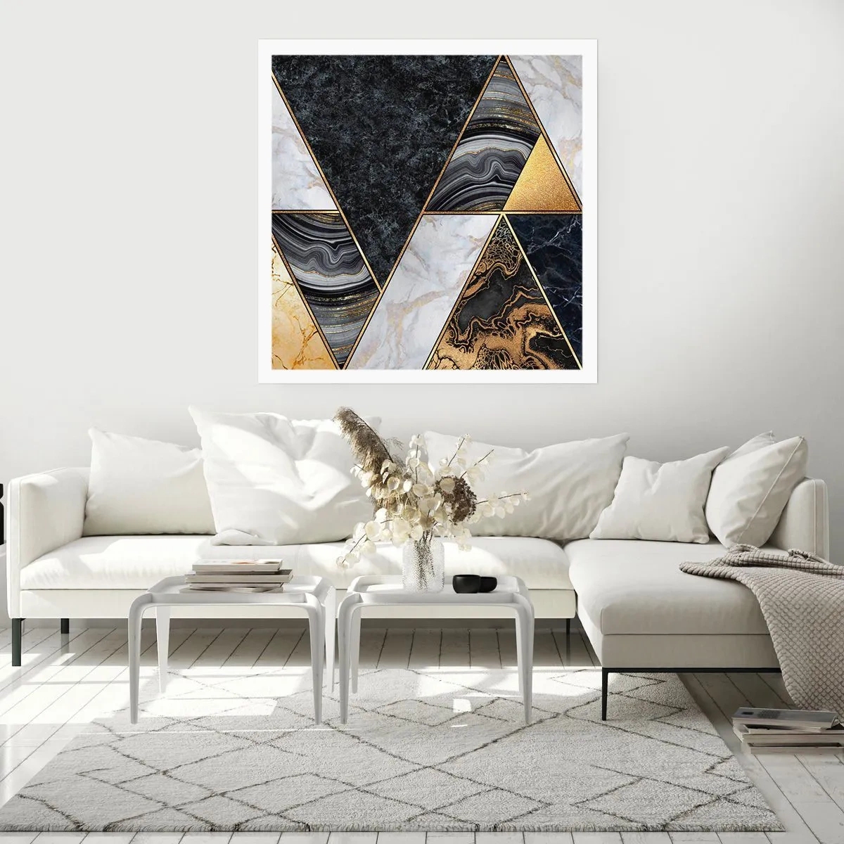 Poster - Piatră cu piatră - 60x60 cm