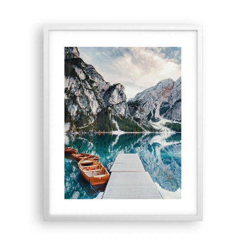 Poster în ramă albă - Îți vom arăta frumusețea - 40x50 cm