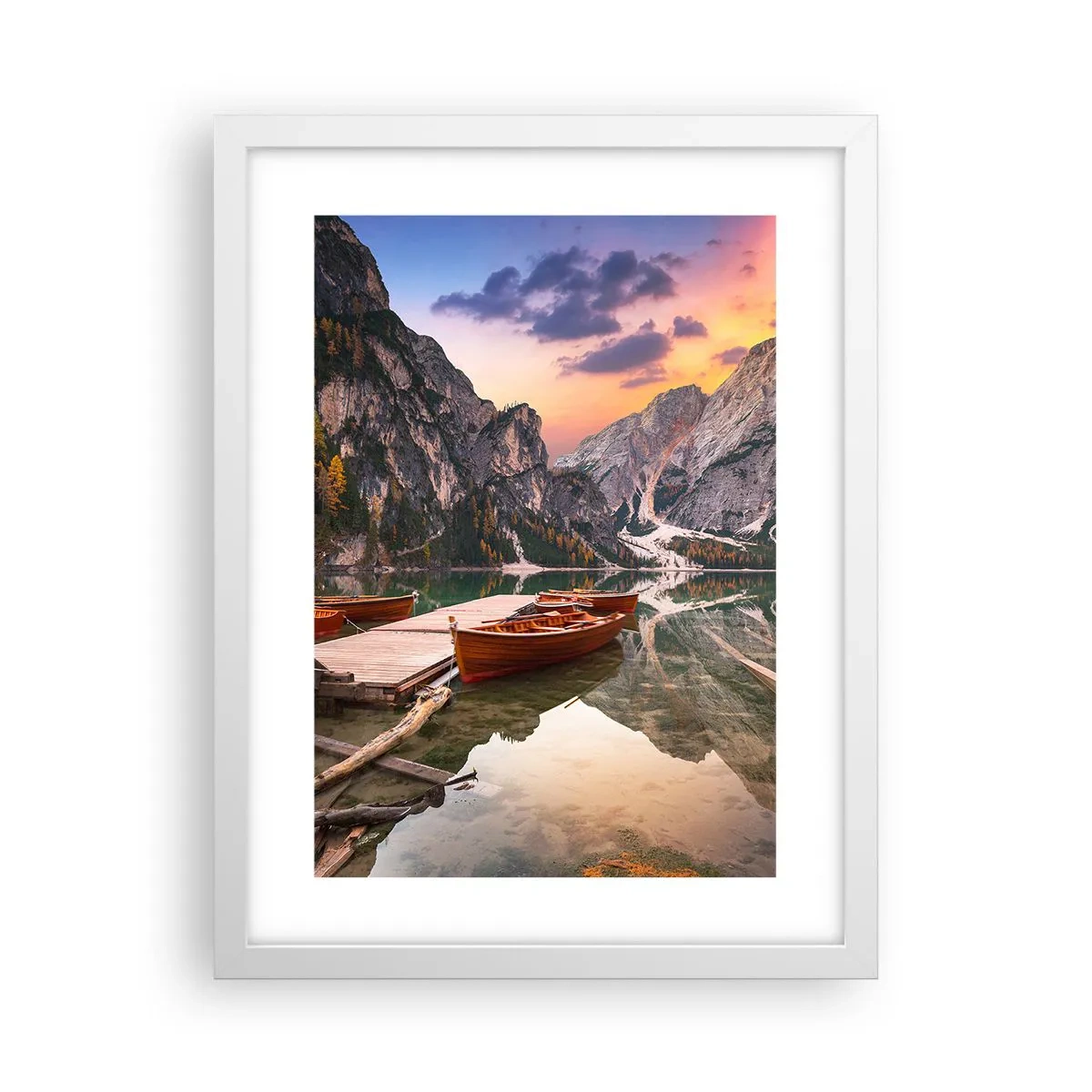 Poster în ramă albă - Promisiunea zilei - 30x40 cm