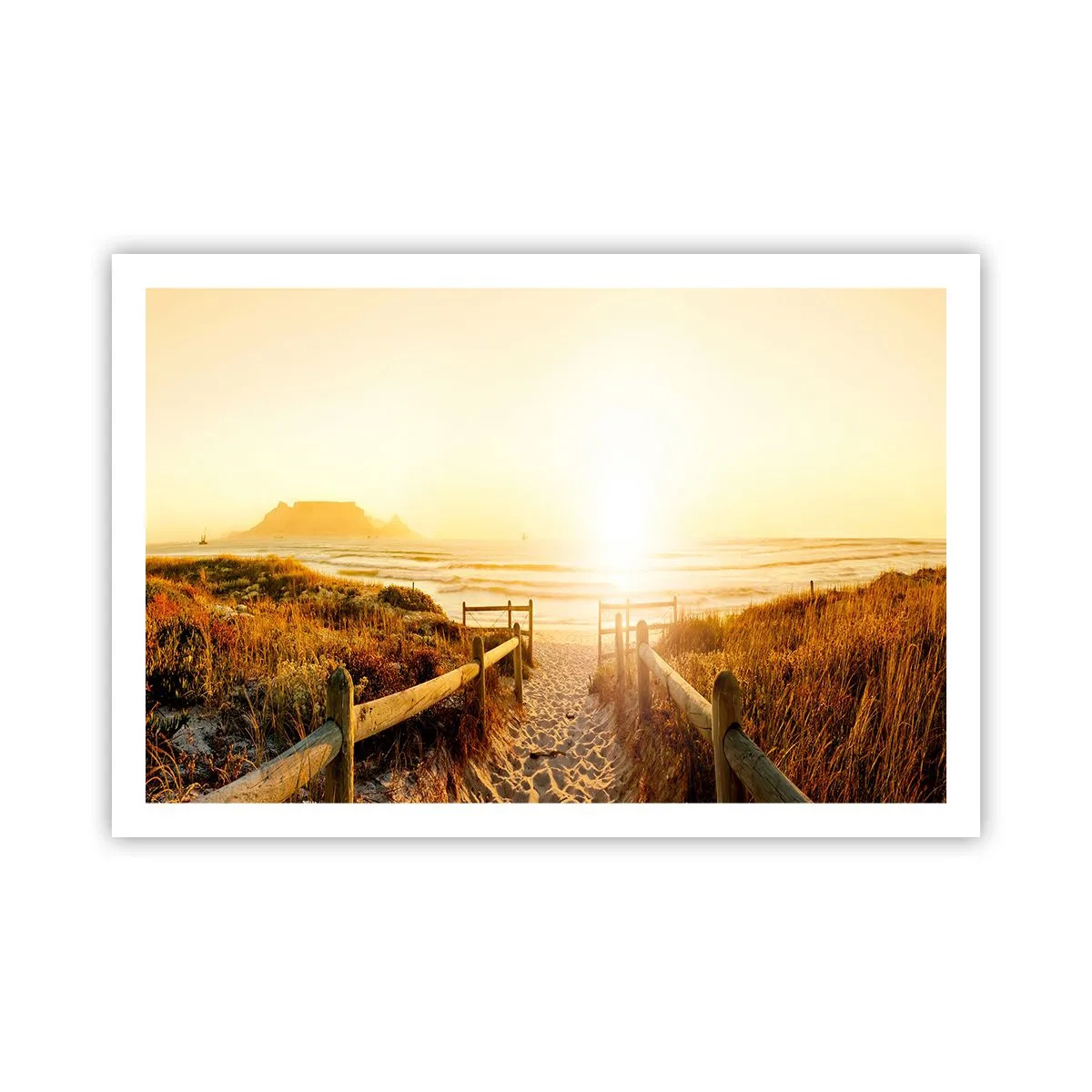 Poster - Prin dune spre soare - 91x61 cm