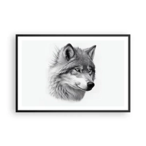 Poster în ramă neagră - Alfa - fără îndoială - 91x61 cm