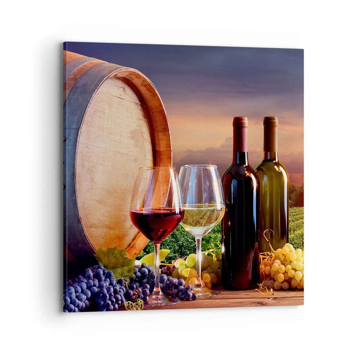 Tablou pe pânză - Aici viața are un gust - 70x70 cm