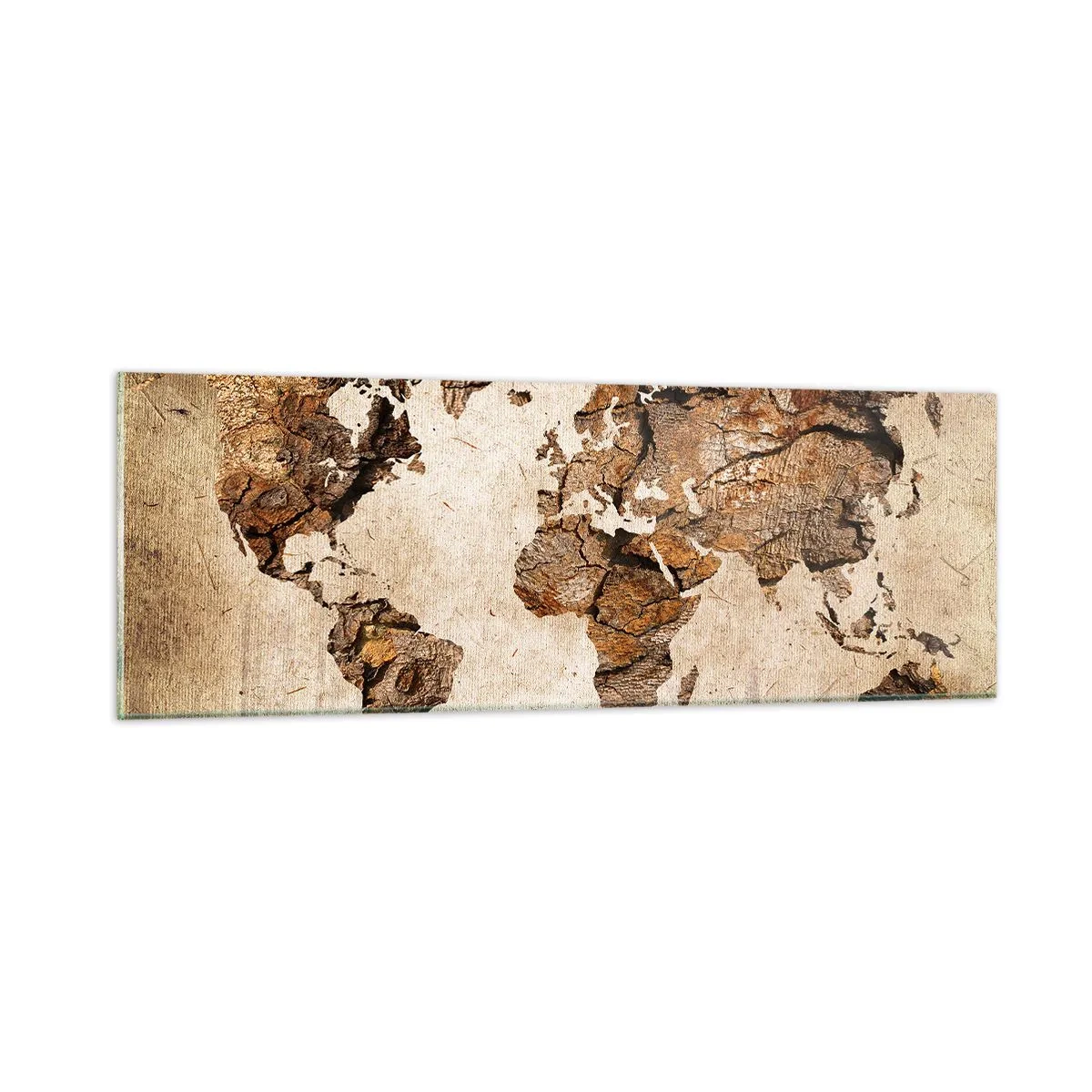 Tablou pe sticlă - Descoperirea lumii - 90x30 cm