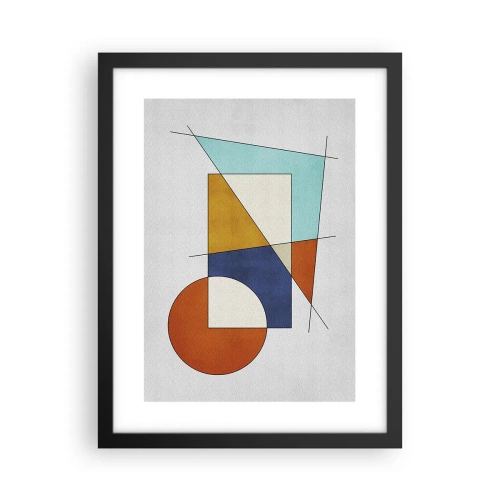 Poster în ramă neagră - Abstracție: distracție modernistă - 30x40 cm
