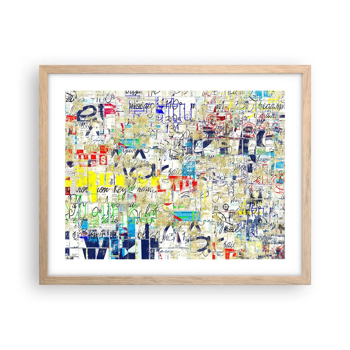 Poster în ramă de stejar deschis - Pur și simplu plăcut pentru ochi - 50x40 cm