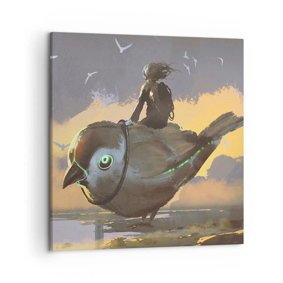 Tablou pe pânză - O oprire într-o călătorie fantastică - 50x50 cm