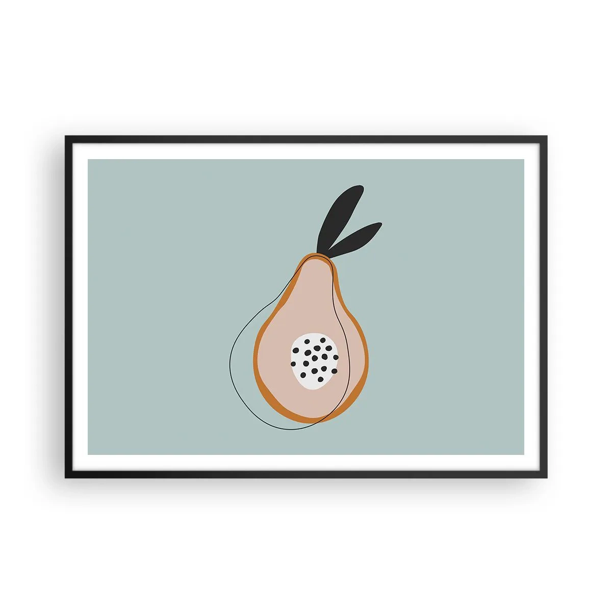 Poster în ramă neagră - Pătrunzând în natura lucrurilor - 100x70 cm