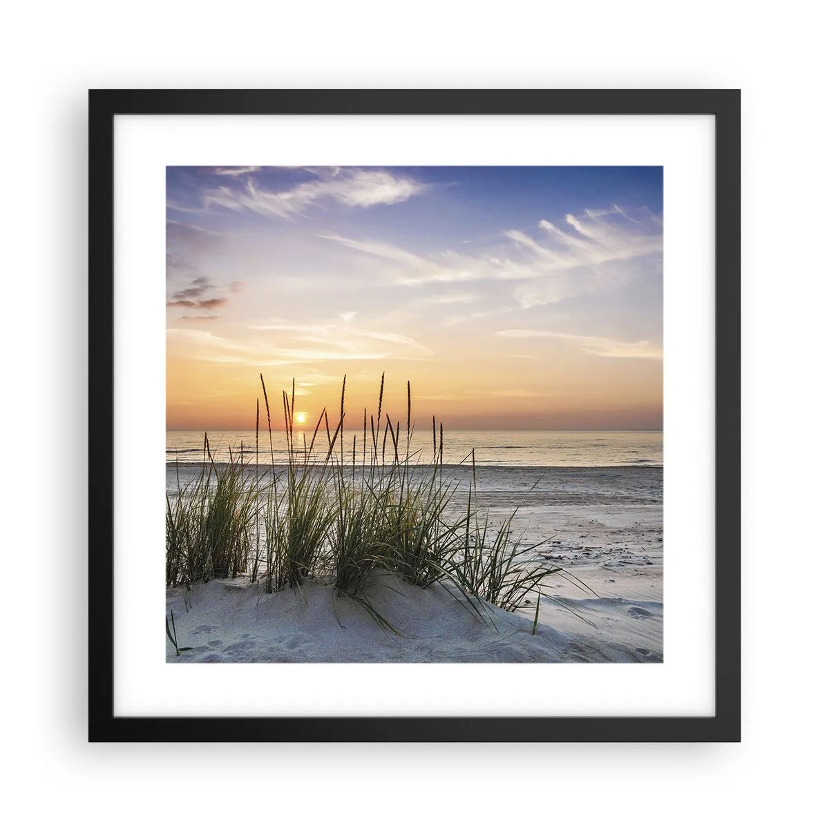 Poster în ramă neagră - Privește, gândește, simte - 40x40 cm