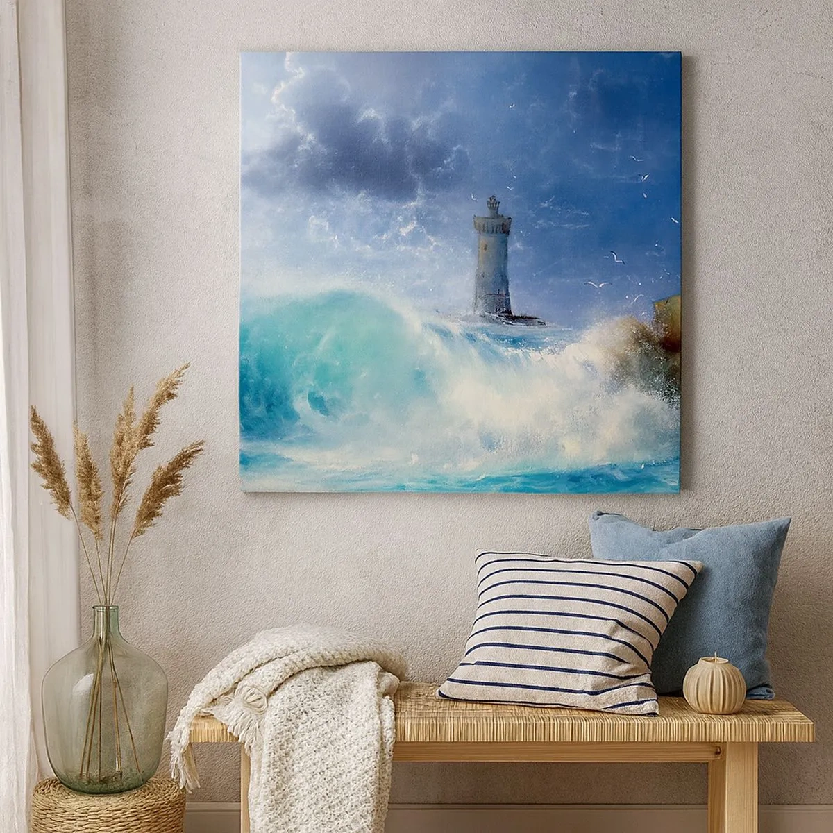 Tablou pe pânză - La veghe împotriva elementelor - 30x30 cm