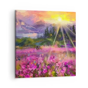 Tablou pe pânză - Într-o vale sub protecția soarelui - 50x50 cm