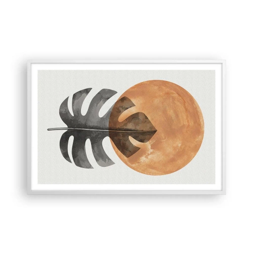 Poster în ramă albă - Doar soarele - 91x61 cm