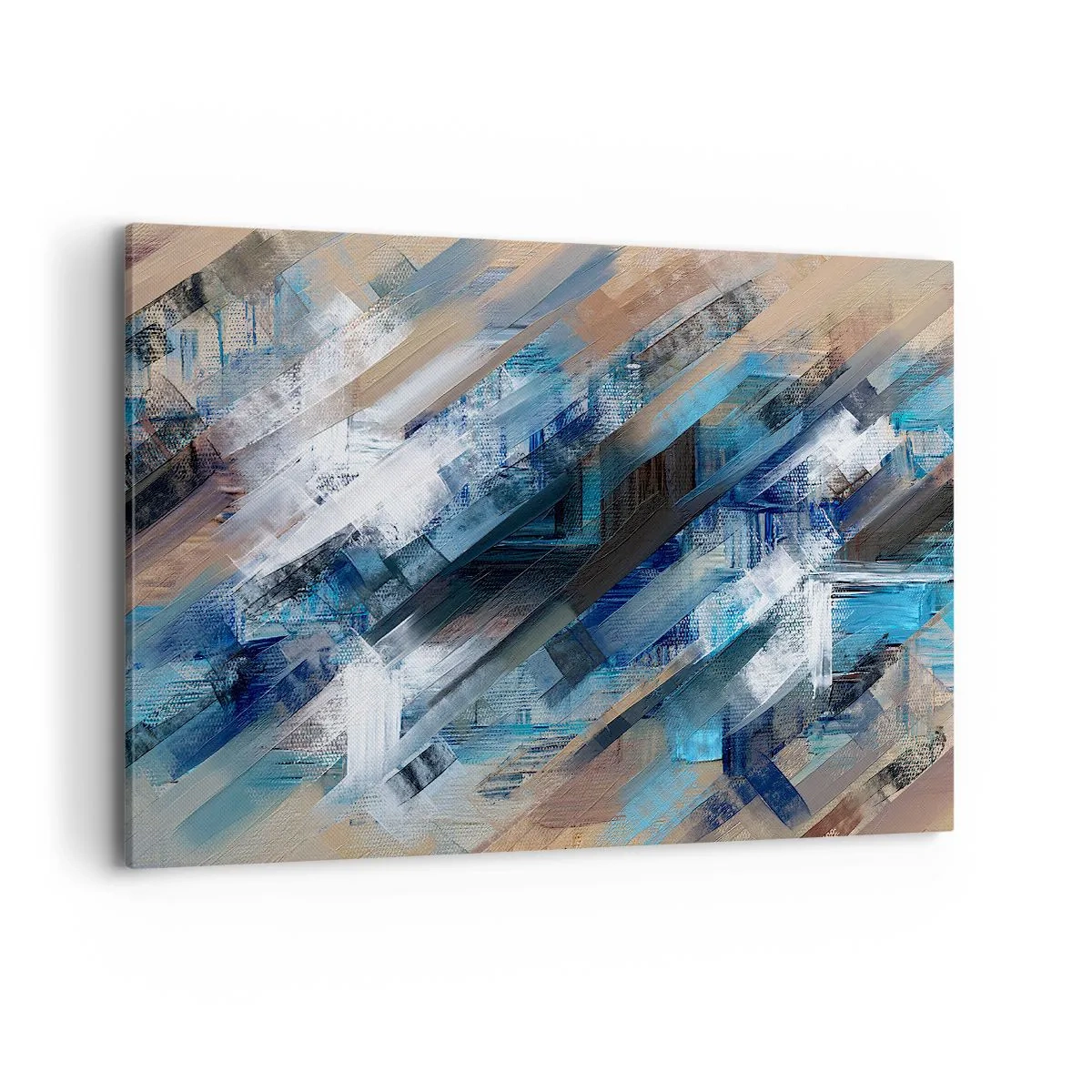 Tablou pe pânză - Pe o pantă albastră - 100x70 cm