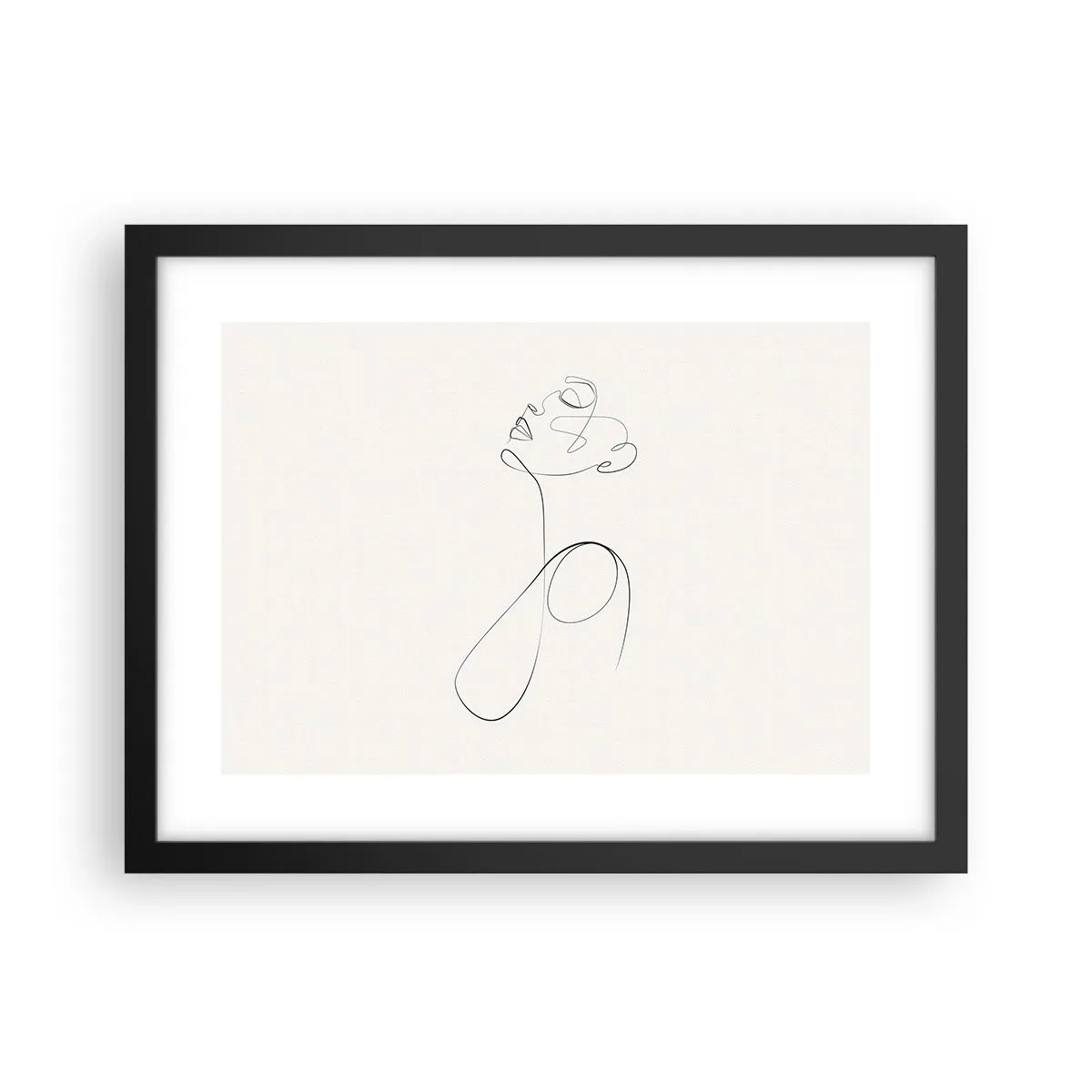 Poster în ramă neagră - Încâlcită în vise - 40x30 cm