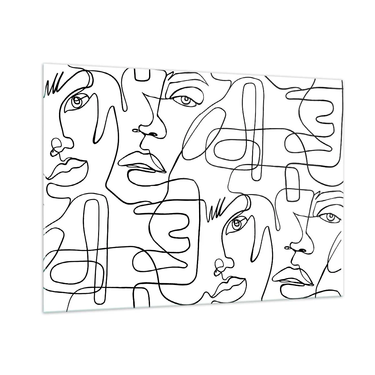 Tablou pe sticlă - Într-o încurcătură de emoții - 100x70 cm